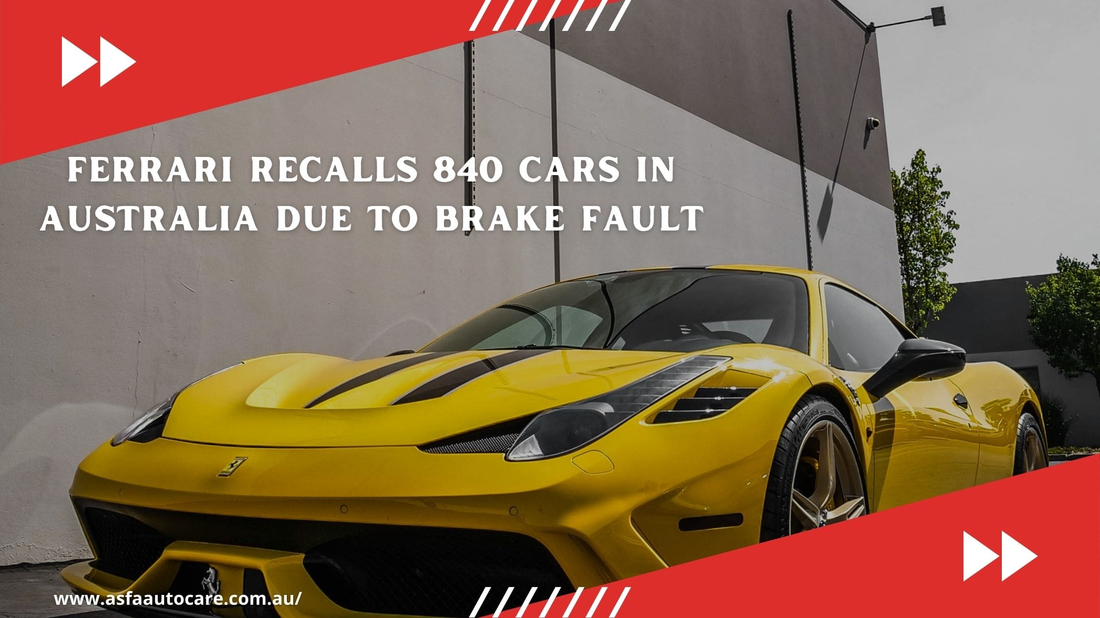 Ferrari Recalls 840 Cars In Australia Due To Brake Fault