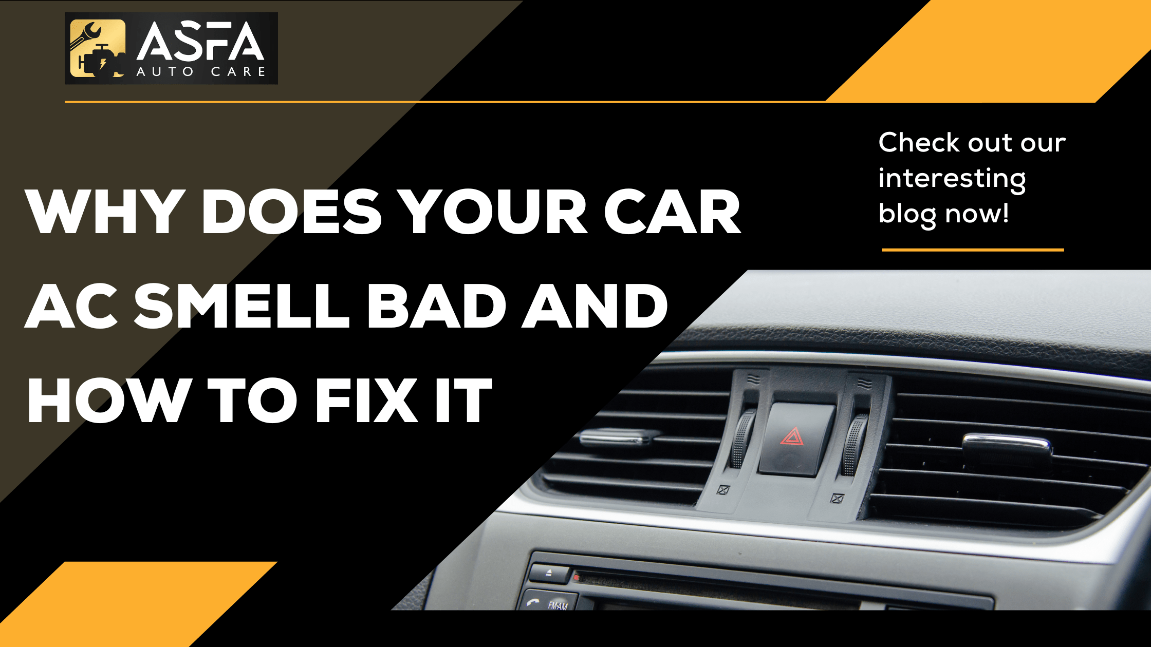 Why Does Your Car AC Smell Bad and How to Fix It
