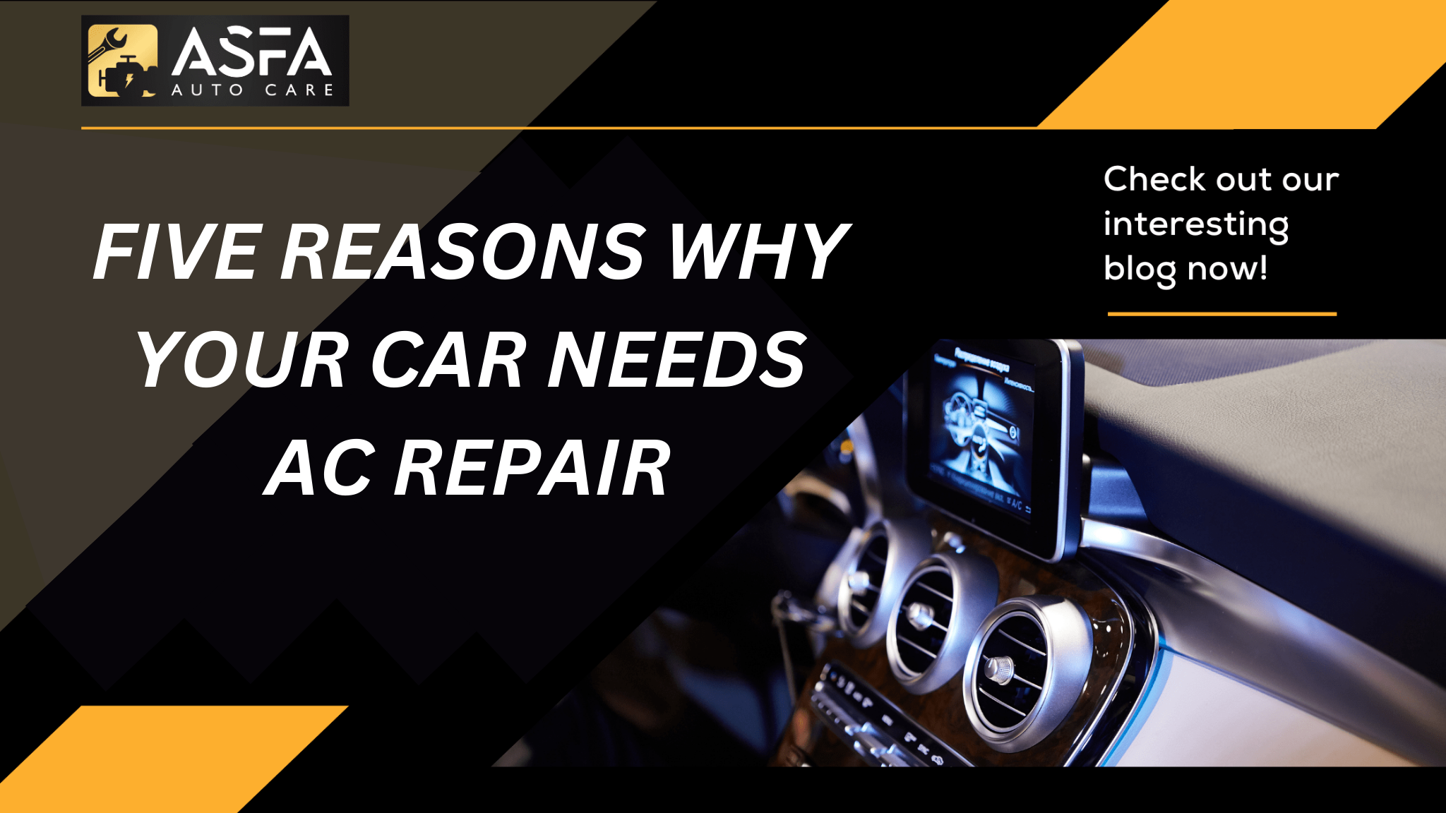 Five Reasons Why Your Car Needs AC Repair