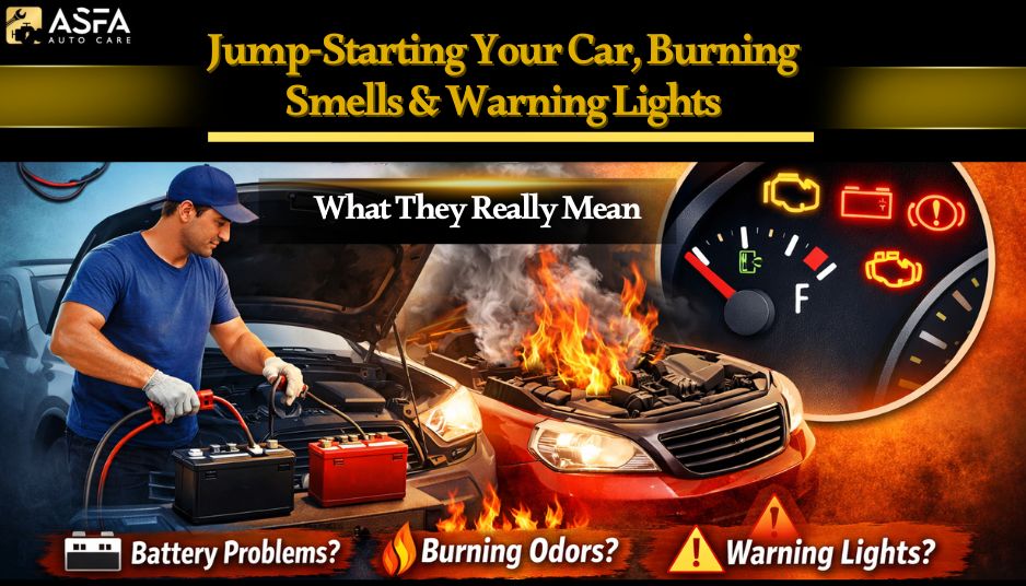 Jump-Starting Your Car, Burning Smells & Warning Lights: What They Really Mean